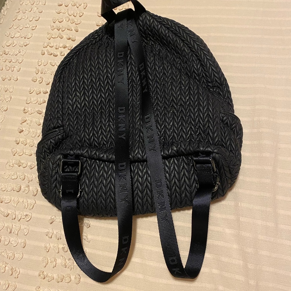 Dkny Full-Size Backpack Black Adjustable Straps - image 7